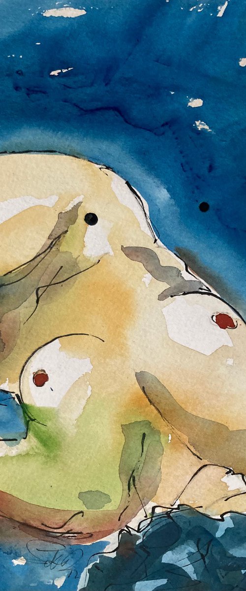Reclining Nude study by Stuart Roper