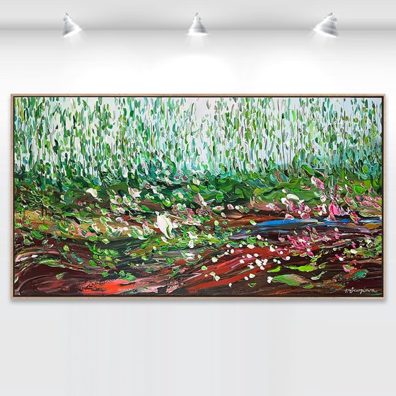 Lilies by the creek
