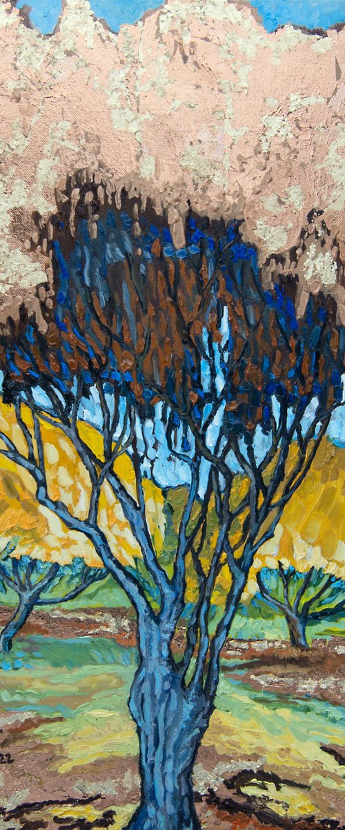 Golden Almond Tree by Lilit Vardanyan