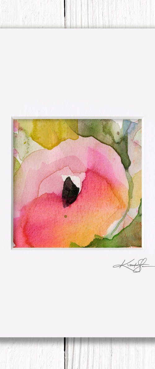 Little Dreams 29 - Small Floral Painting by Kathy Morton Stanion by Kathy Morton Stanion