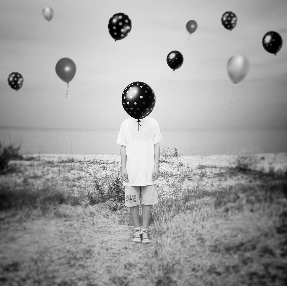 Surrealistic Portrait Photograph By Carmelita Iezzi, 24 X 24, Flying Dreams, Original Artwork