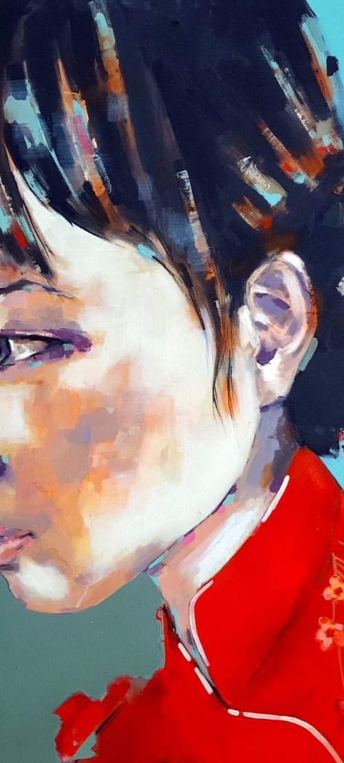 10-14-15 head with green and red by Thomas Donaldson