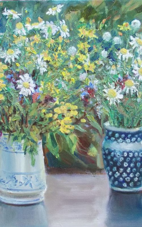 Autumn daisies by Anna Rogova