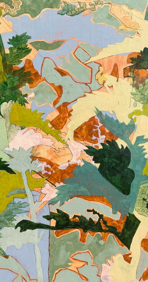 Afternoon View with Flowering Nettles by Linda Jones