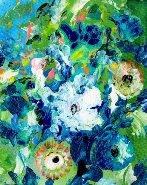 Floral Delight 3 - Floral Painting by Kathy Morton Stanion by Kathy Morton Stanion