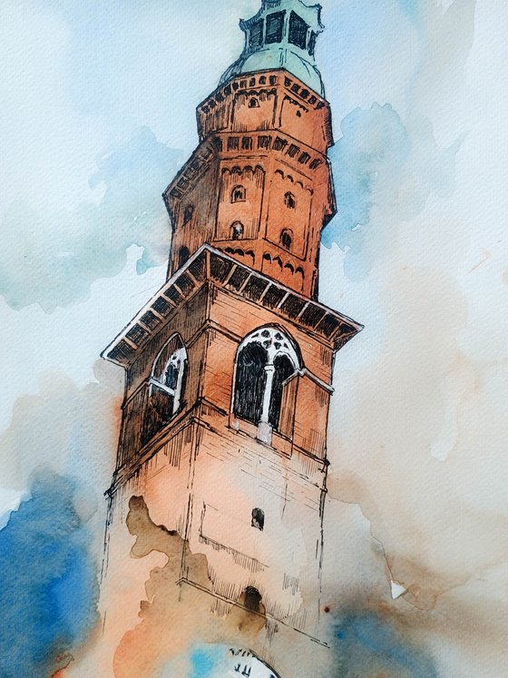 Campanile nella nebbia
