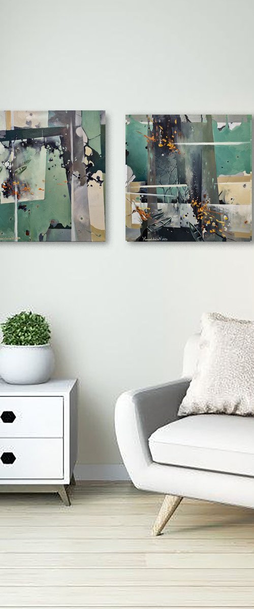 Lakes of Being. Triptych by Natalia Yampolskaia