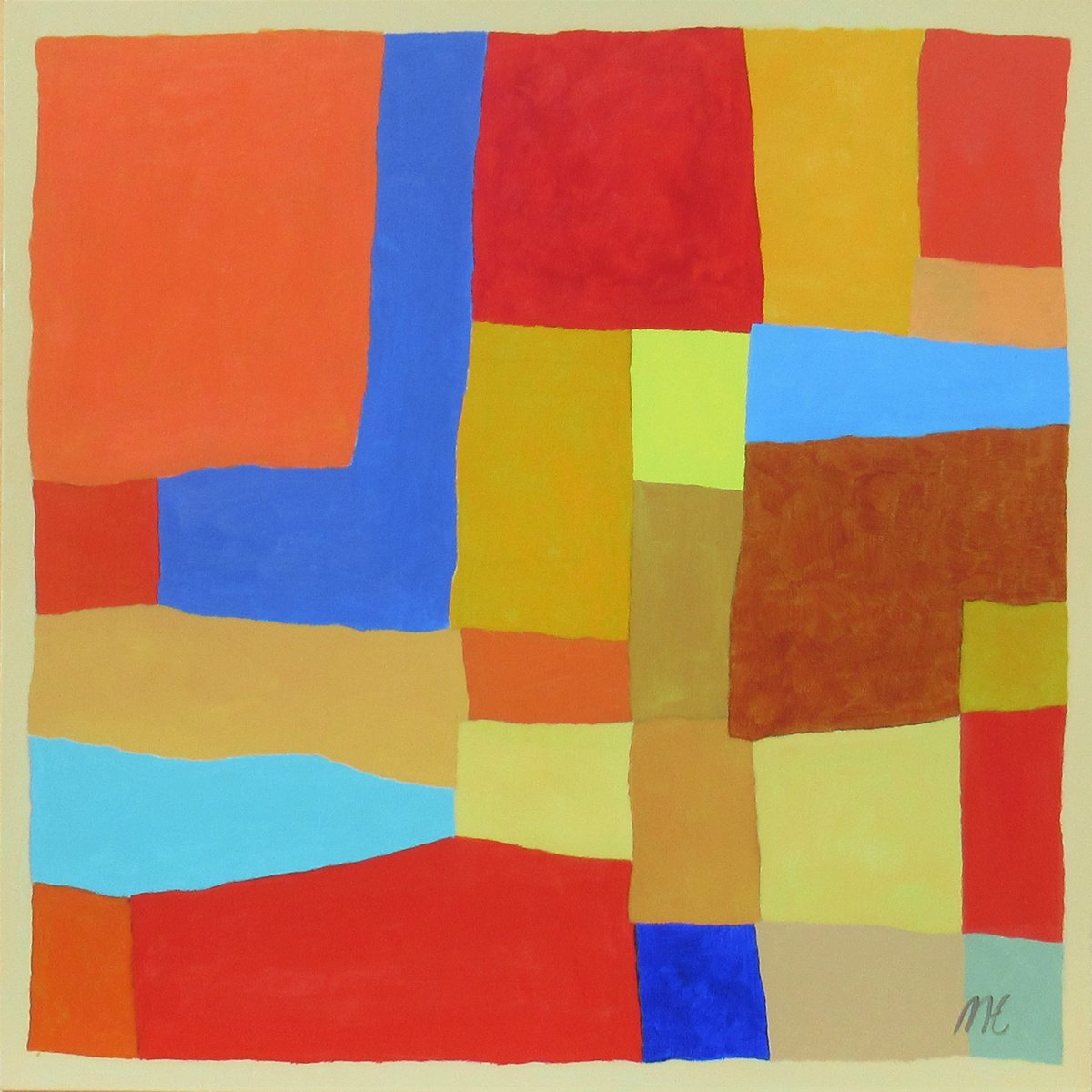 Southern Echo #1. - 90x90cm. by Megha Hendrick