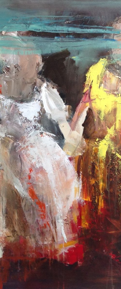 Two Girls by Hennie Van de Lande