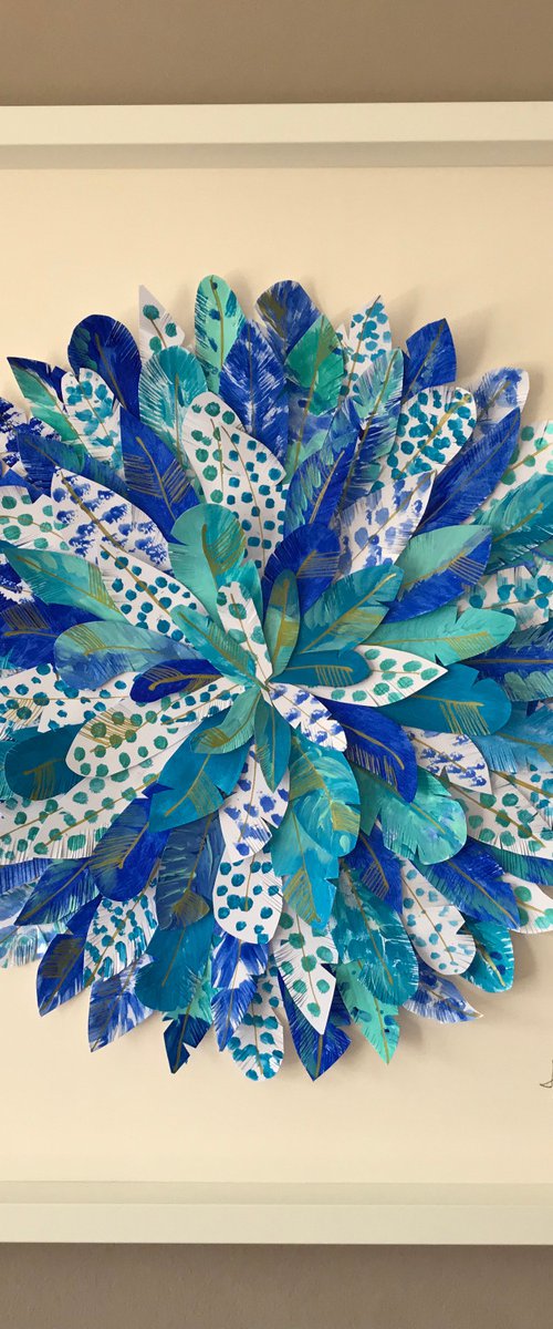 Blue Feathers by Hernan Reinoso