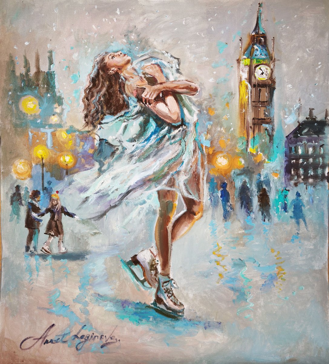 London In Motion By Annet Loginova, 21 X 22, Artwork For Sale On Artfinder