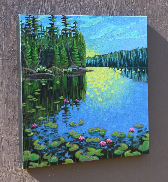 Lake with Water Lilies