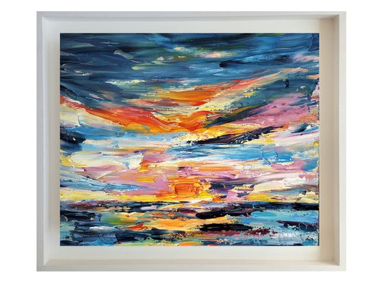 Sunrise explosion -  a semi abstract seascape