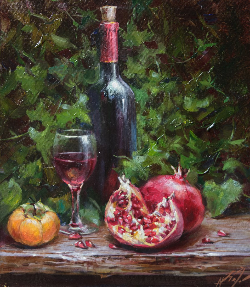 Pomegranates by Natalia Kakhtiurina