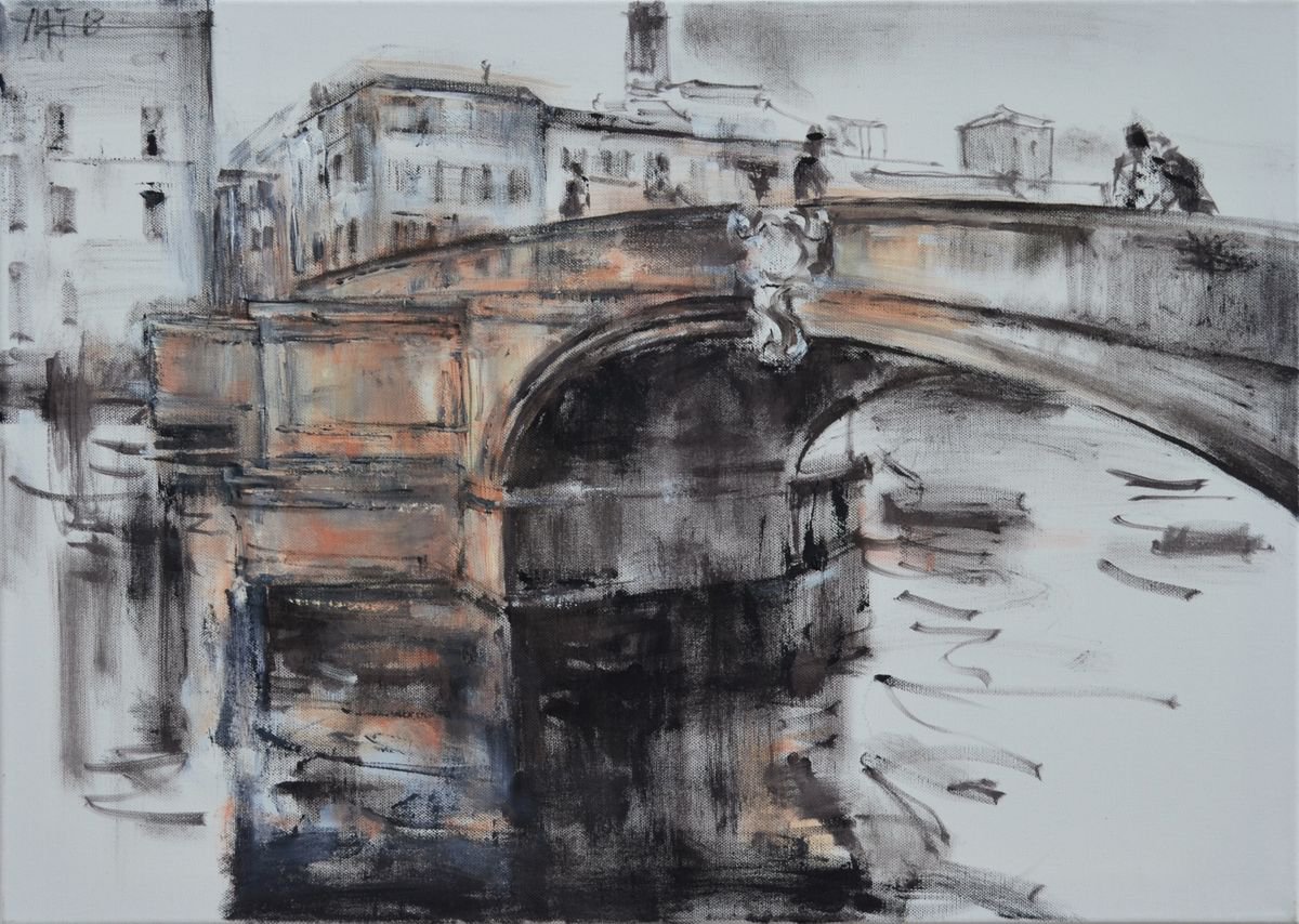 The bridge (Florence) by Nelina Trubach-Moshnikova