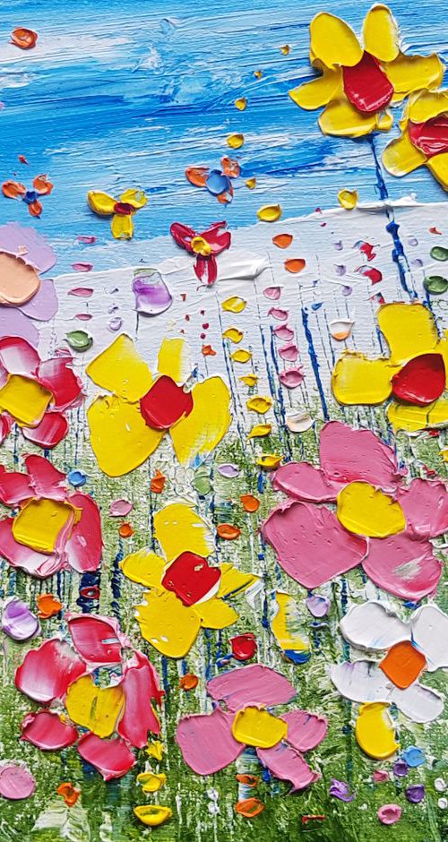"Sunshine Meadow Flowers in Love" by Phil Broad