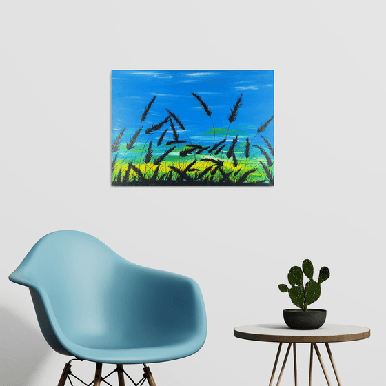 Sunrise in the grass