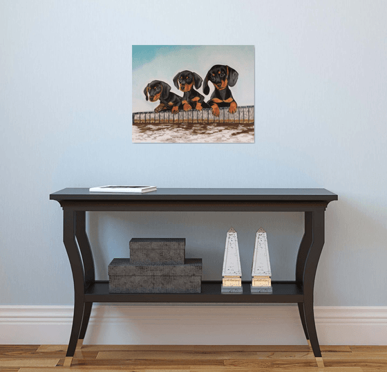 Pups on the Dock