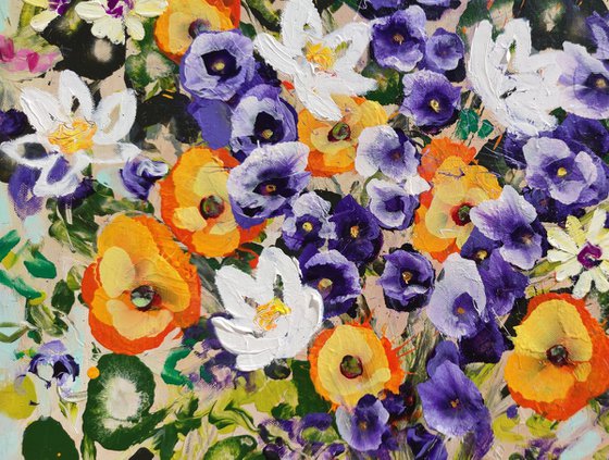 Lilies and Larkspur