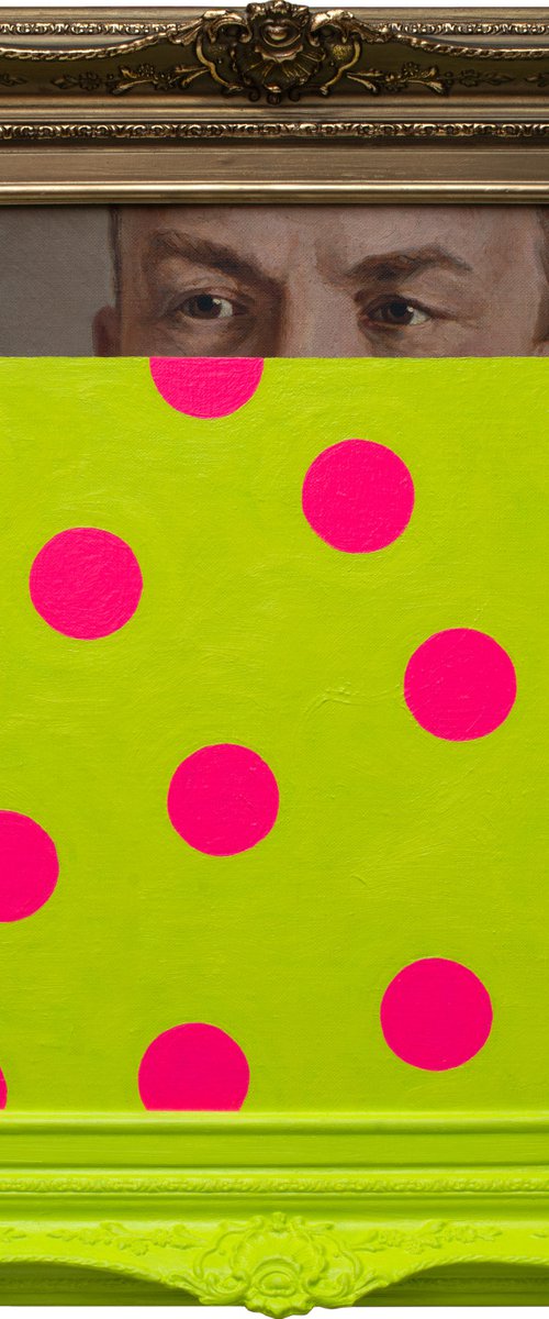 Watcher with Pink Circles by Oleksandr Balbyshev