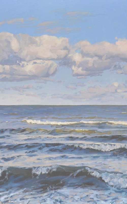 Morning sun over the sea by ANNE BAUDEQUIN
