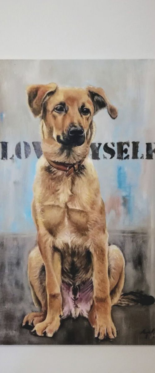 Portrait of a Dog by Arion Majid Kediry