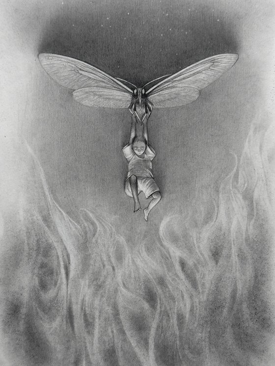 Above the abyss of fire