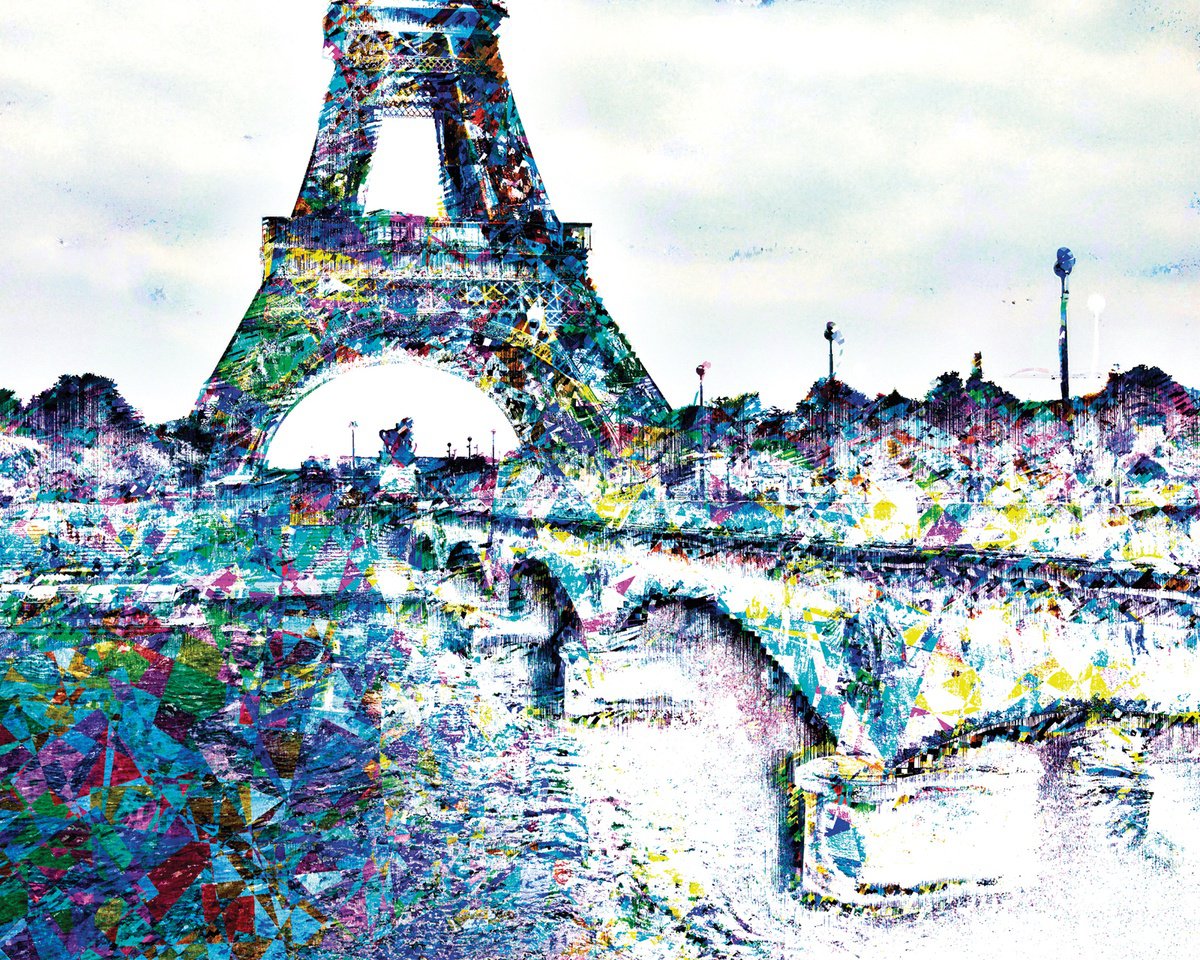 Bosquejos parisinos, Eiffel Tower/Original artwork by Javier Diaz