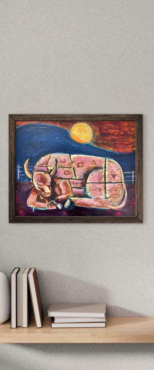 Sleeping Bull #3 by Roberto Munguia Garcia