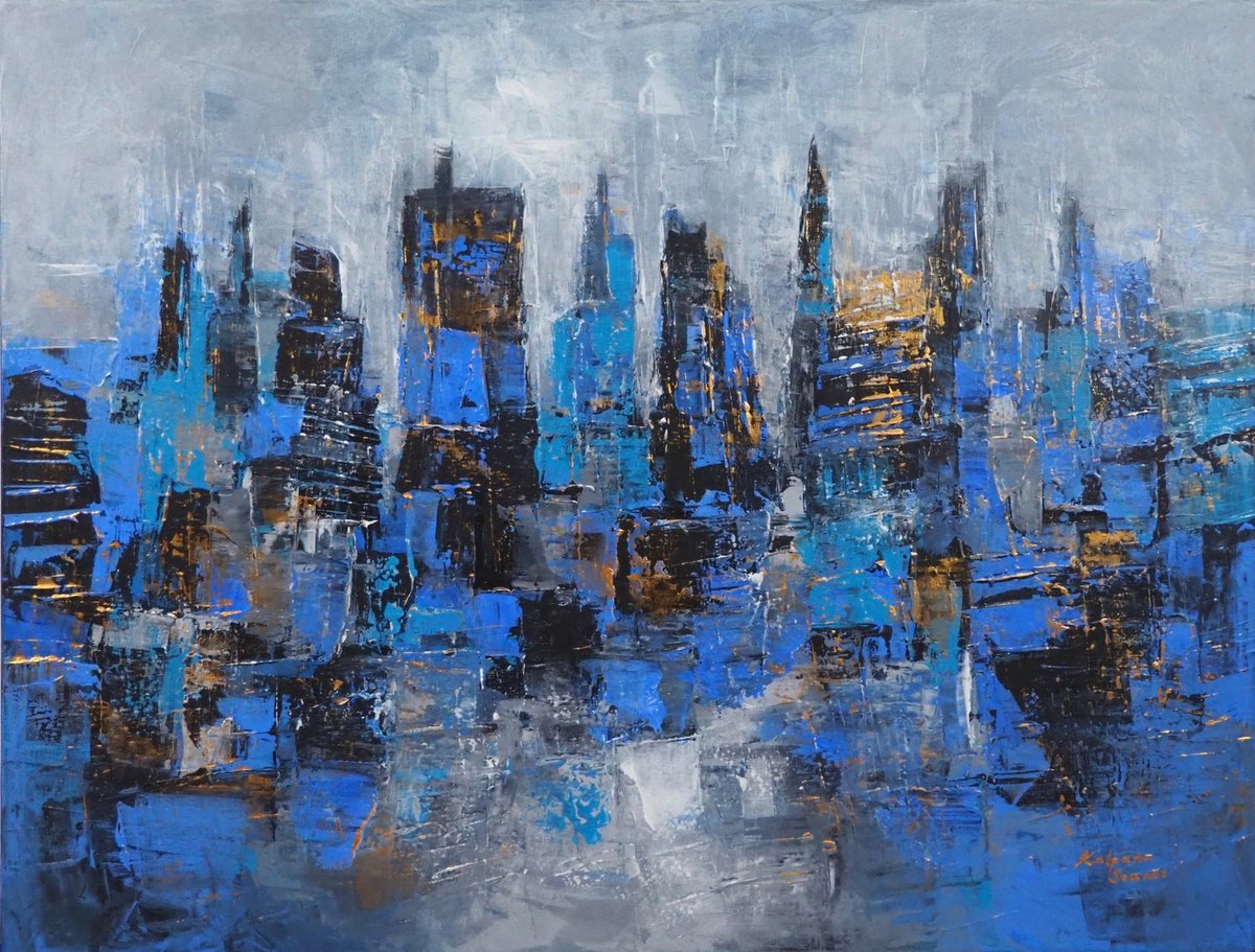 Waking Metropolis Ii By Kalpana Soanes, 42 X 32, Artwork For Sale On Artfinder