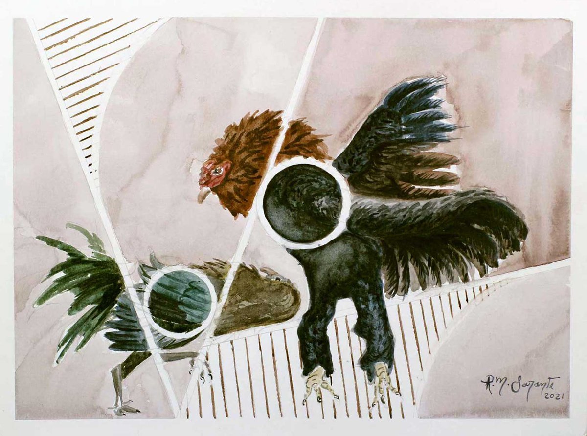 Cockfight (from the series Rhythms of birds) by Raul M. Sarante