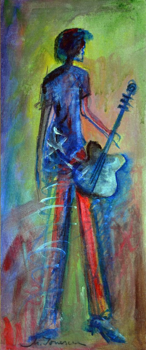 "The Guitar Player" by Mihaela Ionescu