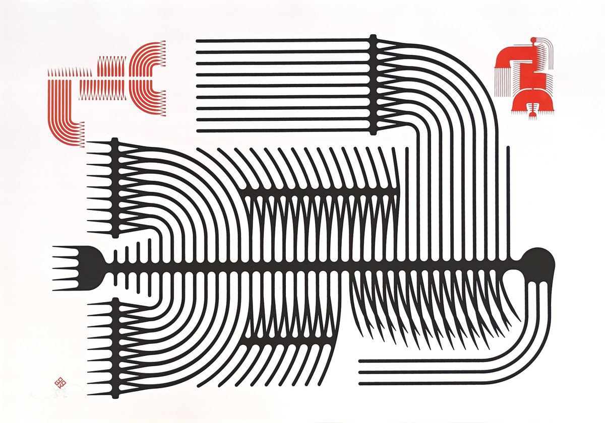 Abstract Screenprint , Remaining 02 By Gokhan Okur, 39 X 28, Artwork For Sale On Artfinder