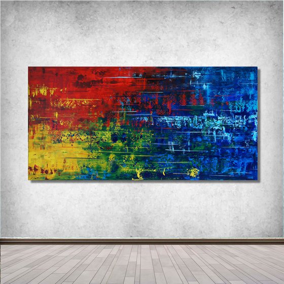 Color Rush IV (140 x 70 cm) (56x28 inches) XXL