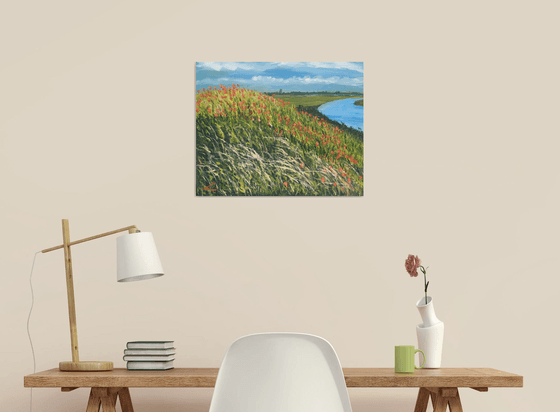 Landscape with poppies 4