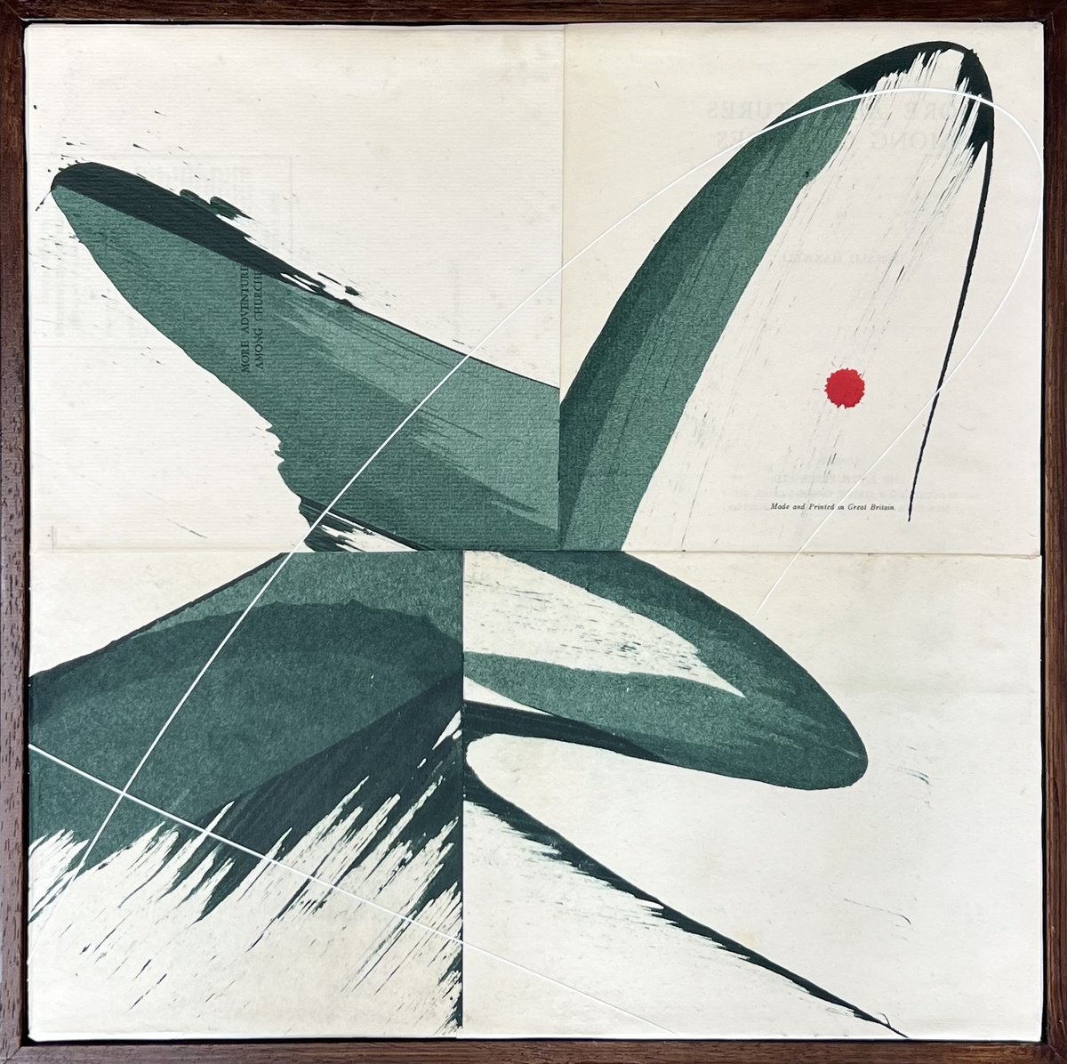 Hokusai Green Xxviii By Jane Skingley, 17 X 17, Artwork For Sale On Artfinder
