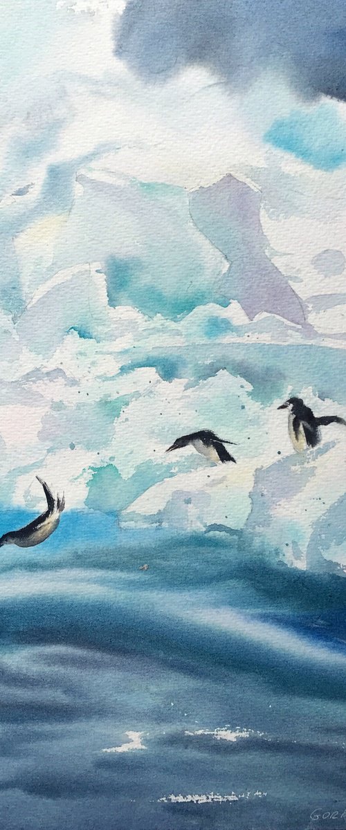 Penguins by Eugenia Gorbacheva