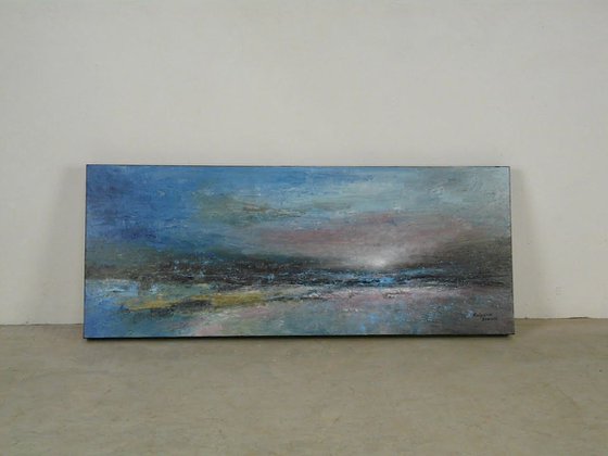 Moody Shore  (Large, Panoramic, 100x40cm)