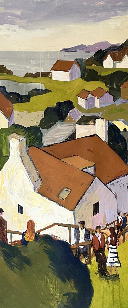 Houses Bathed in Light by Jacob Burda