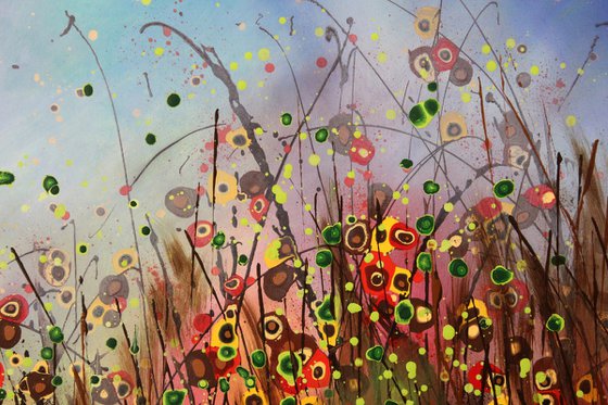 Mystical Gardens #8 - Large original Floral painting