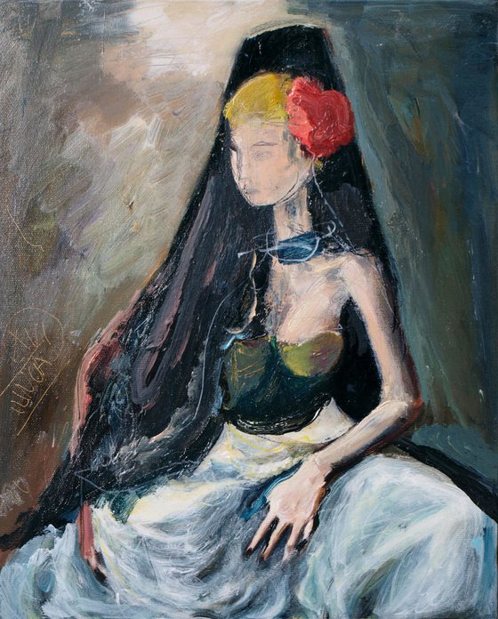 young widow (woman figure study)