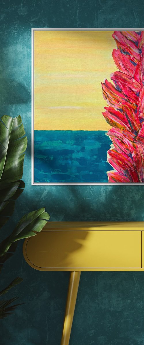 ‘Pink Palms of Malta II’ by Kathryn Sillince