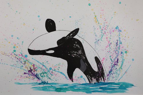 Breaching Killer Whale 2 by Ruth Searle