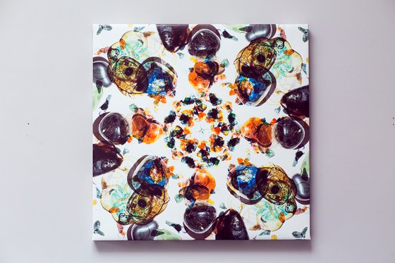 Kaleidoscope -Stones canvas print