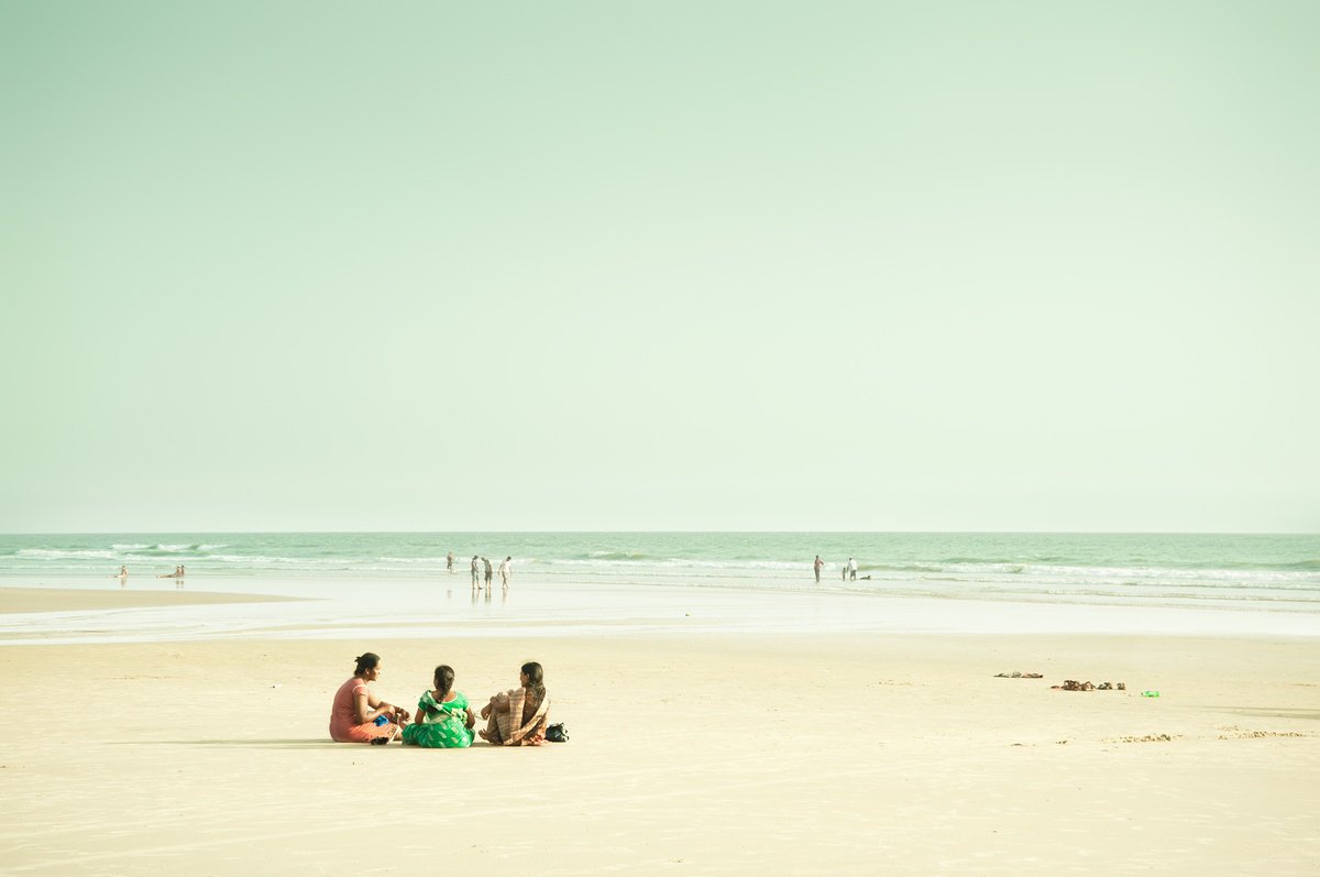 Photorealistic Landscape Photograph By Adam Regan, 30 X 20, Girls Talk, Original Artwork