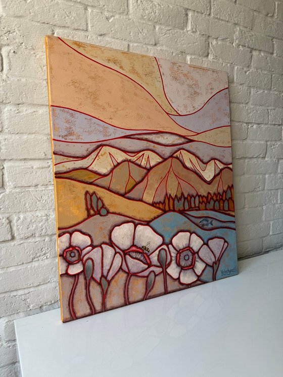 Poppies in the mountains