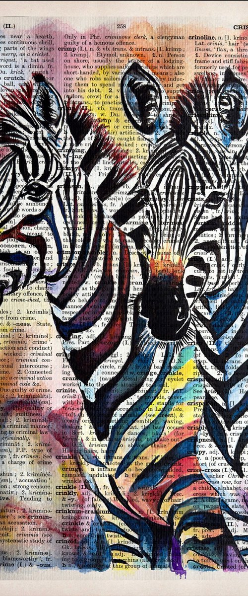 Joyful Zebras by Misty Lady - M. Nierobisz