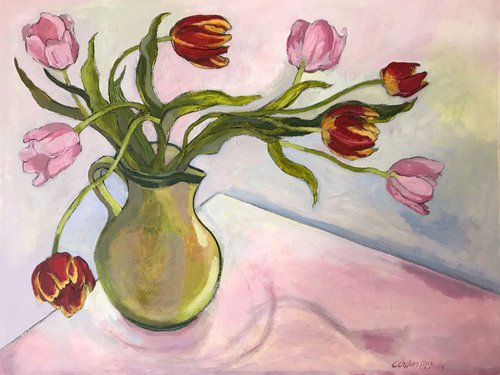 Dancing tulip blues by Christine Callum  McInally