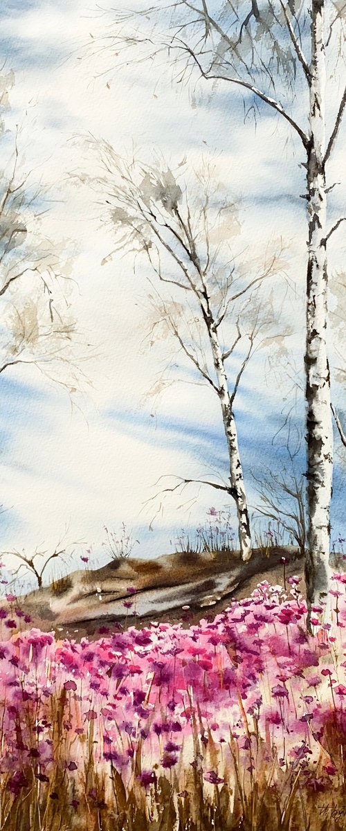 Somewhere wild rosemary is blooming by Natalia Butenko