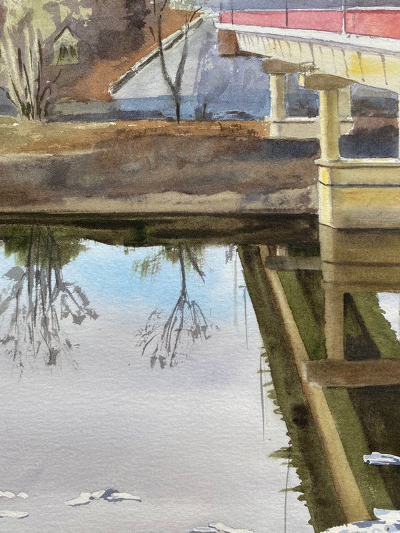 The last ice on the river
